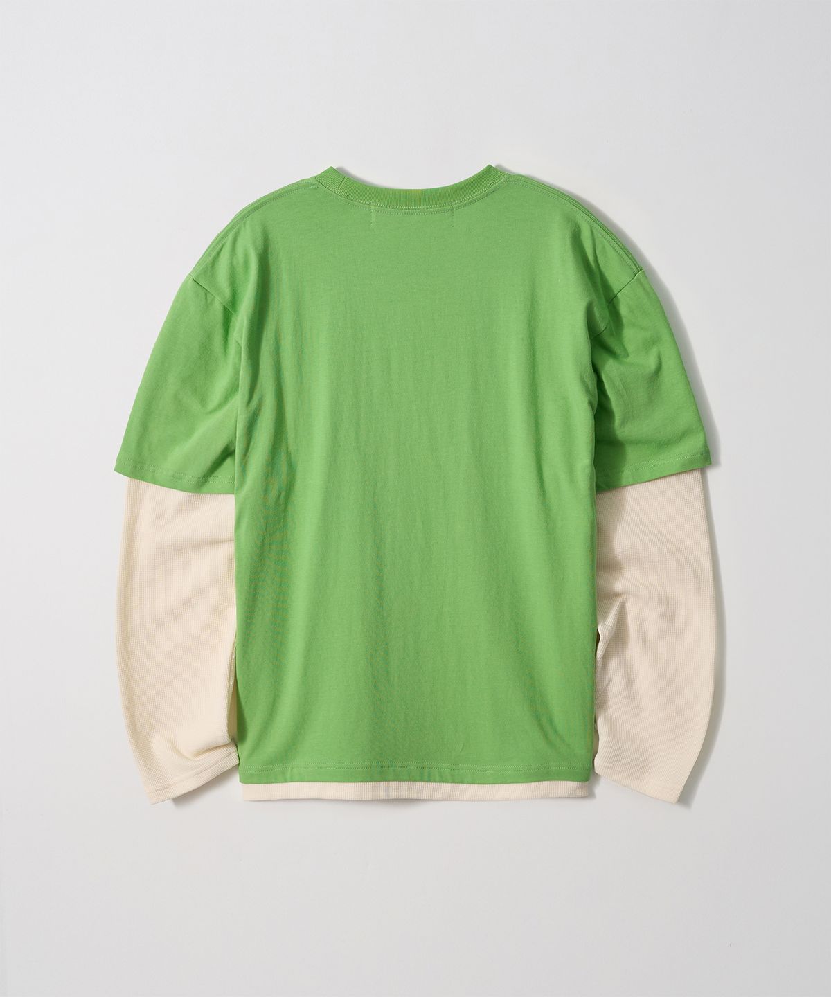 가먼츠팹(GARMENTS FAB) Hype People Waffle Layered Longsleeve (LIGHT GREEN)