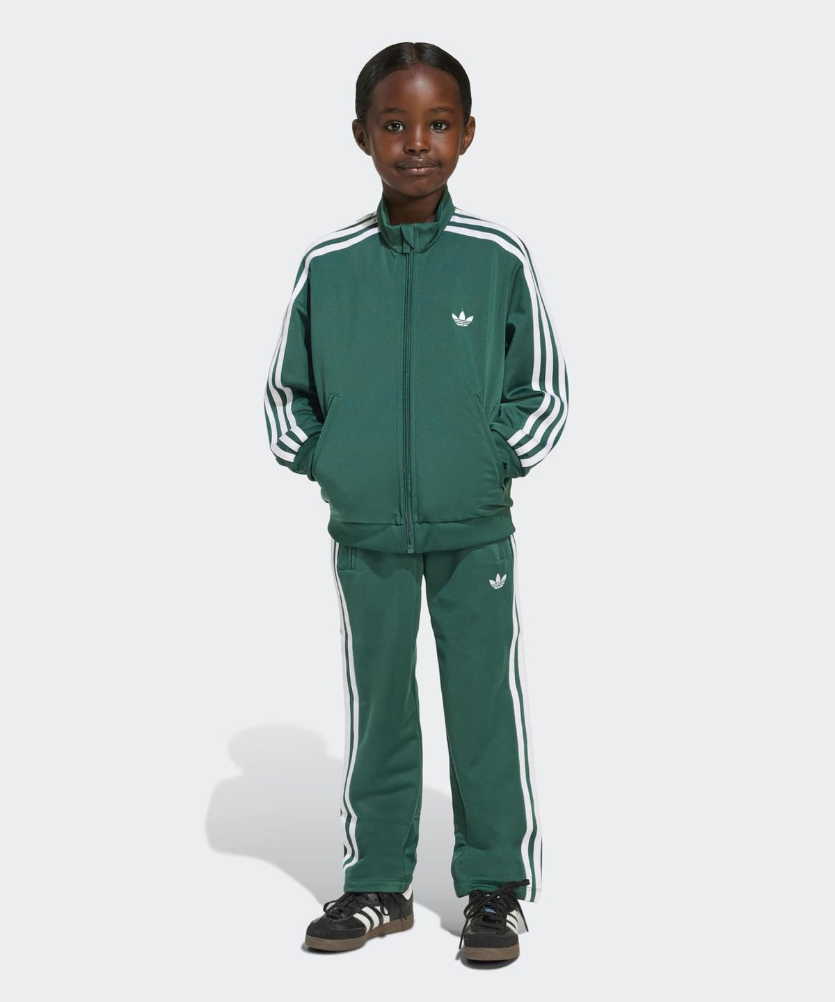 아디다스 키즈(ADIDAS KIDS) 파이어버드 트랙 수트 키즈 - 그린 / KD3296