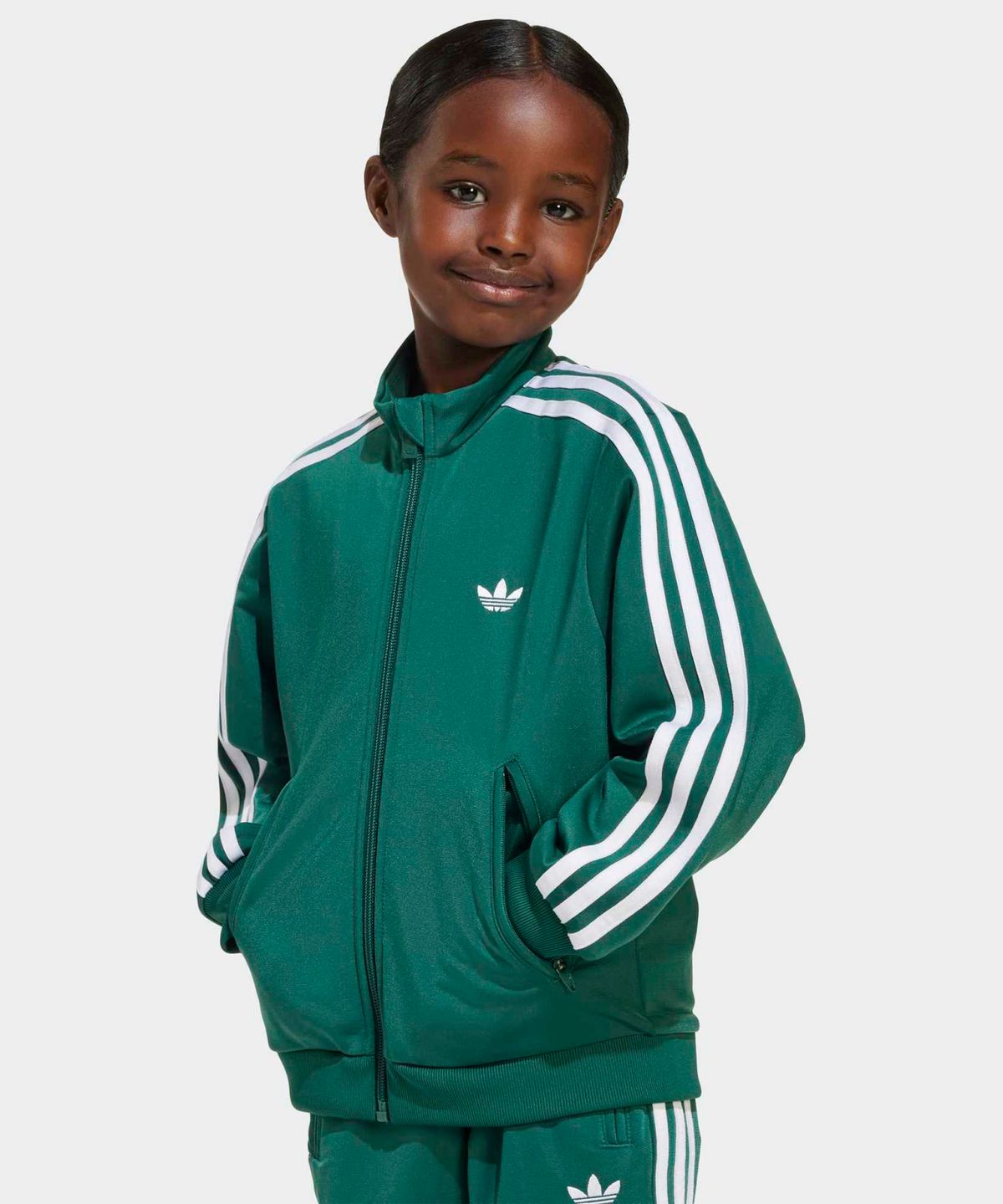 아디다스 키즈(ADIDAS KIDS) 파이어버드 트랙 수트 키즈 - 그린 / KD3296