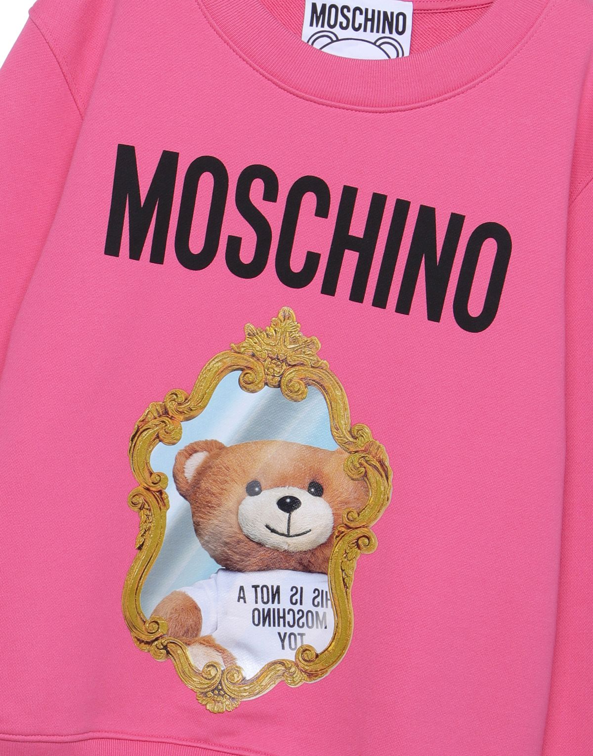 모스키노(MOSCHINO) 미러 테디베어 스웻셔츠