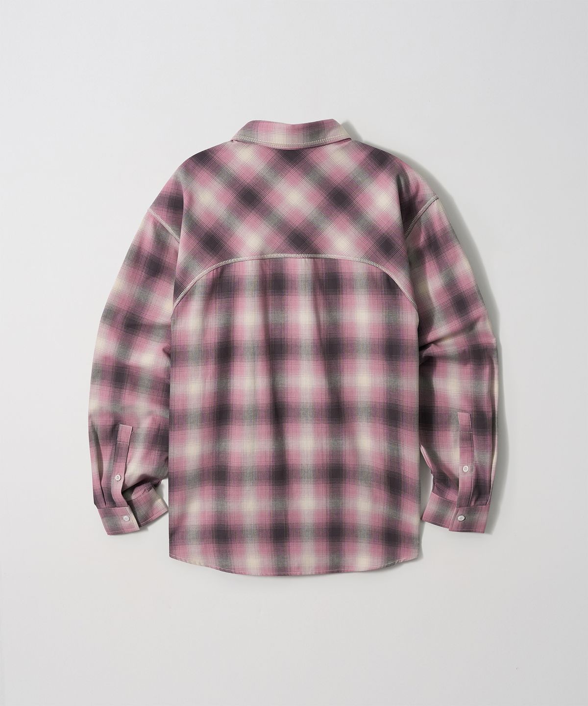 가먼츠팹(GARMENTS FAB) Zig-Zag Stitch Check shirts (PINK)