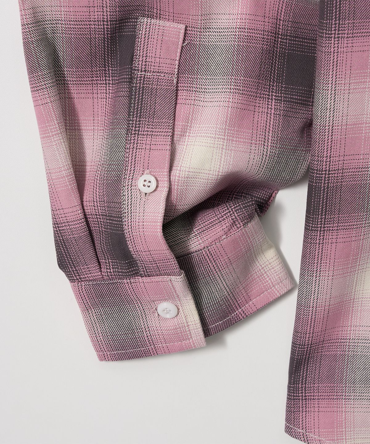 가먼츠팹(GARMENTS FAB) Zig-Zag Stitch Check shirts (PINK)