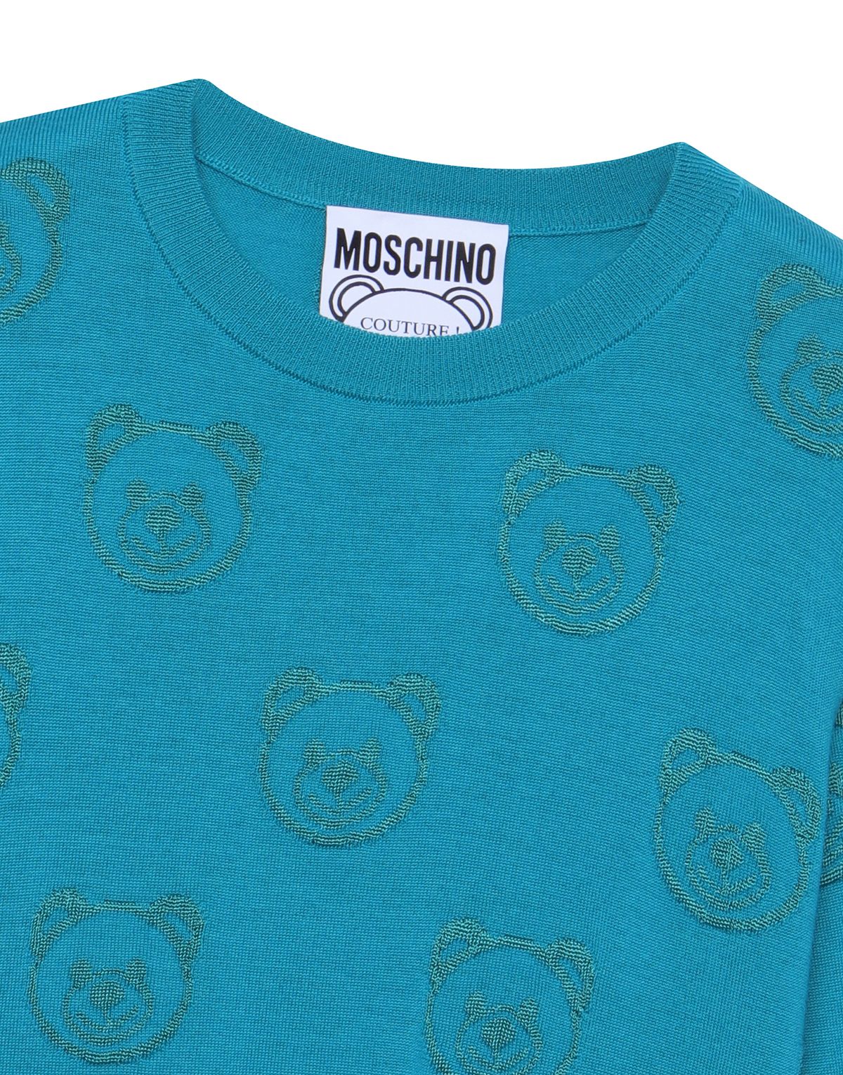 모스키노(MOSCHINO) 테디 엠보 올오버 니트