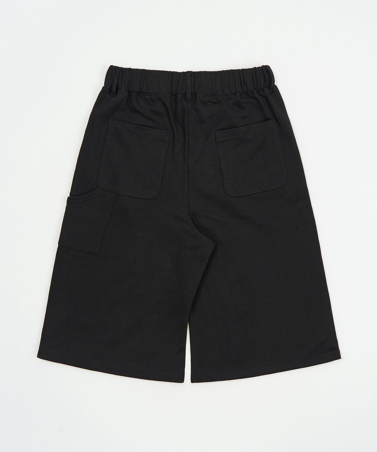 토피(TOFFEE) 더블니 스웻 버뮤다 팬츠 (BLACK)
