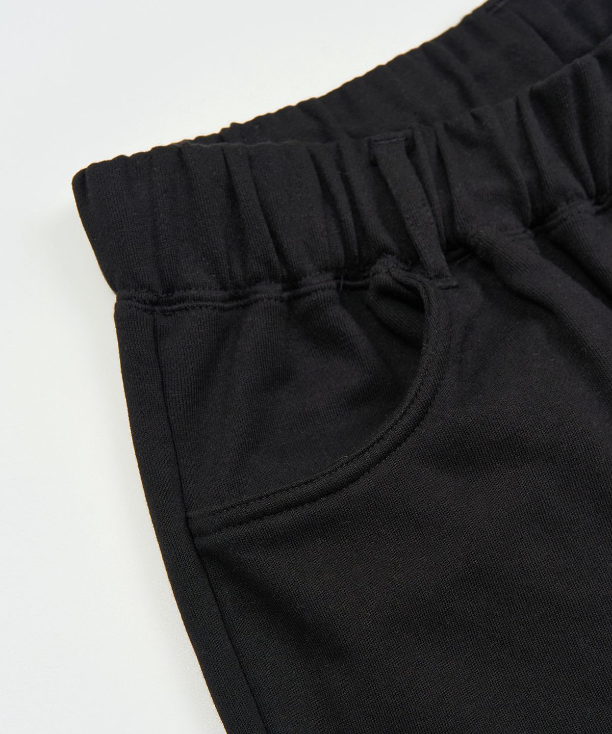 토피(TOFFEE) 더블니 스웻 버뮤다 팬츠 (BLACK)