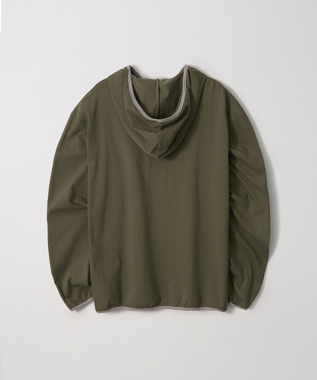 가먼츠팹(GARMENTS FAB) Binding Flock Hoodie Longsleeve (KHAKI)