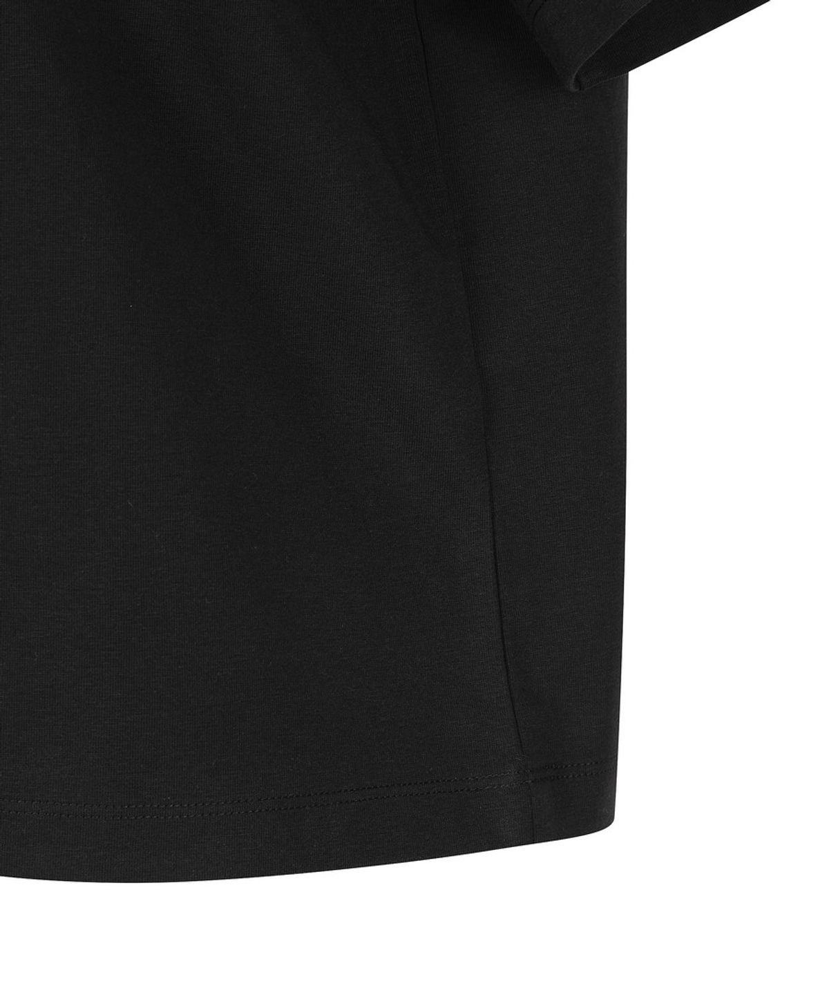 디스커버리 익스페디션(DISCOVERY EXPEDITION) 여성 레터링 세미오버핏 반팔티셔츠 (BLACK)