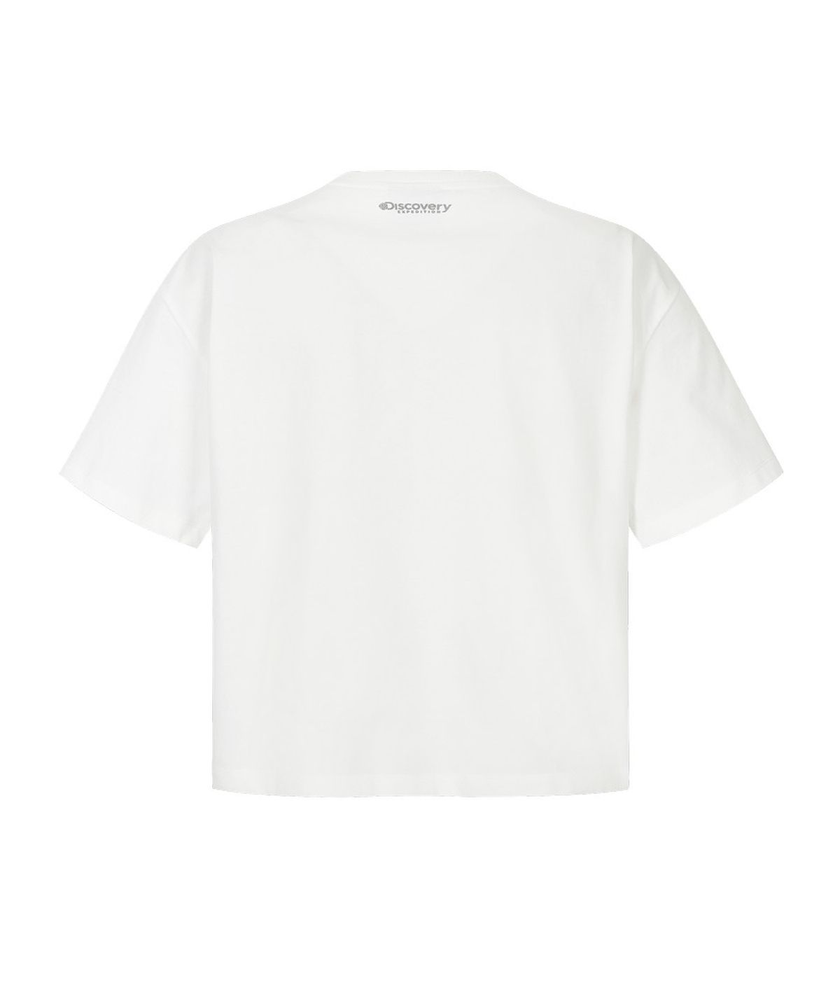 디스커버리 익스페디션(DISCOVERY EXPEDITION) 여성 레터링 세미오버핏 반팔티셔츠 (WHITE)