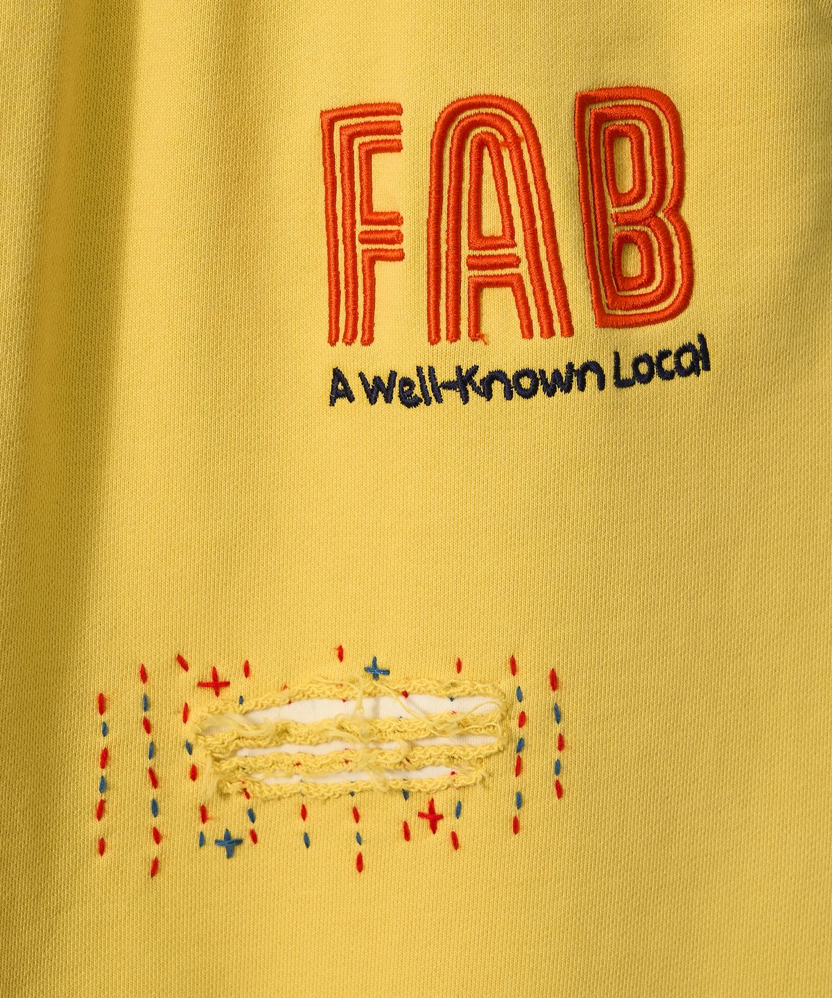 가먼츠팹(GARMENTS FAB) Washed Hand Stitch Sweatpants (YELLOW)