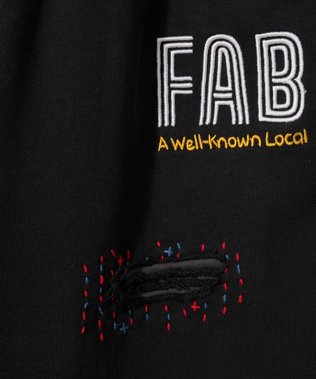가먼츠팹(GARMENTS FAB) Washed Hand Stitch Sweatpants (BLACK)