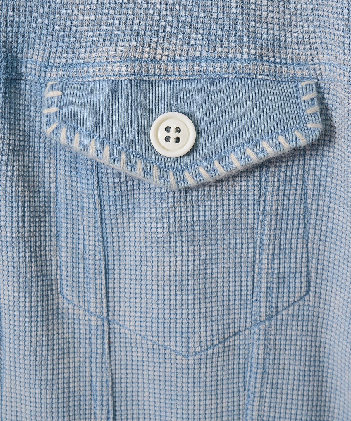 가먼츠팹(GARMENTS FAB) Washed Waffle Jacket (SKY BLUE)