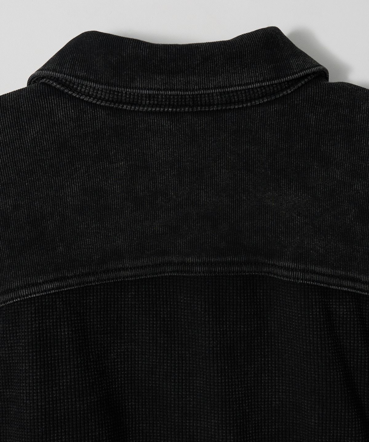 가먼츠팹(GARMENTS FAB) Washed Waffle Jacket (BLACK)