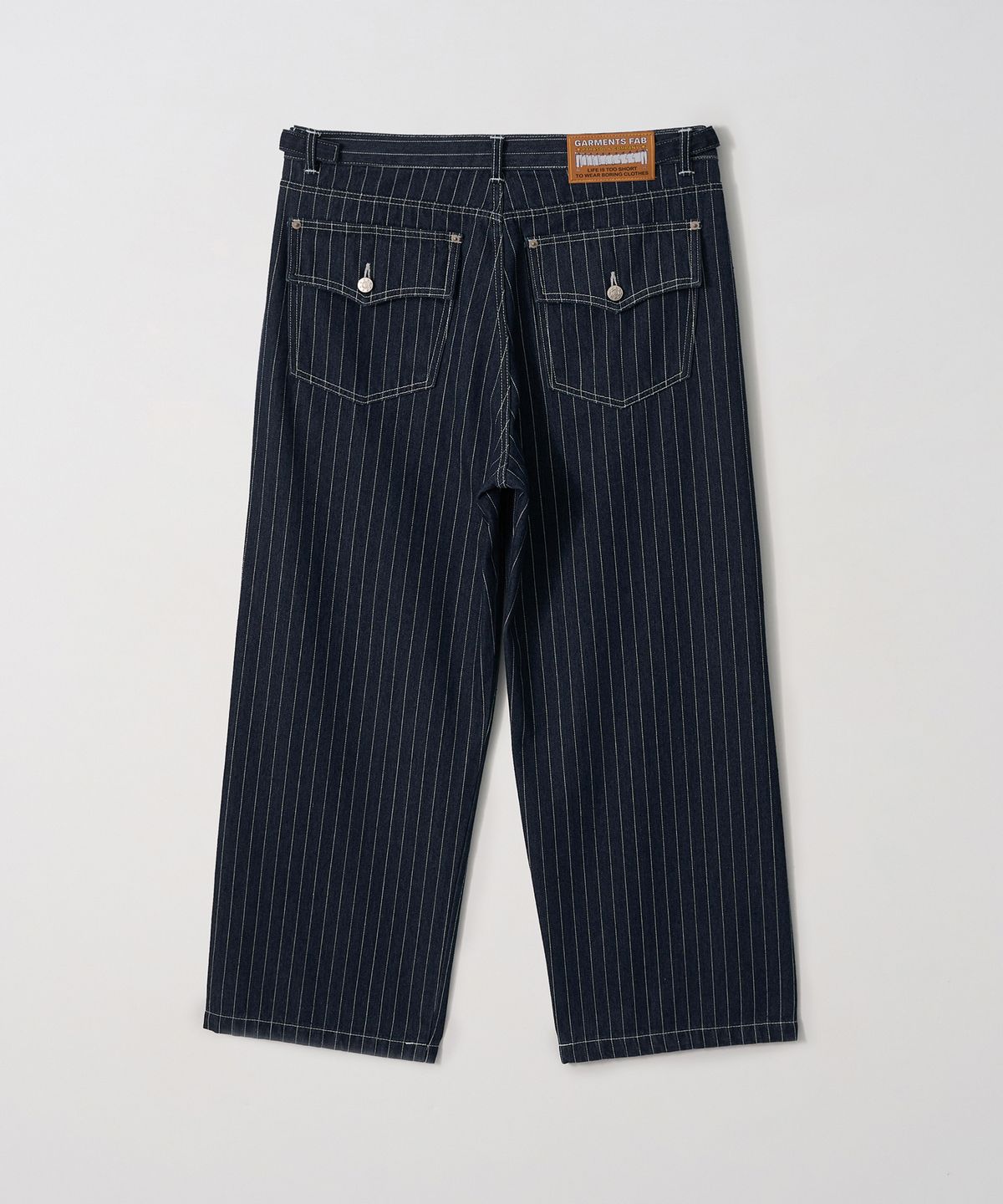 가먼츠팹(GARMENTS FAB) Pin Stripe Denim Pants (BLUE)