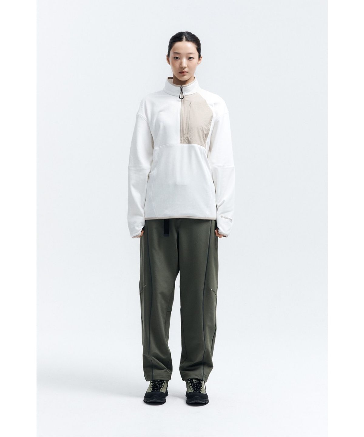 코오롱스포츠(KOLON SPORT) WM 익스퍼트 집 티셔츠 8UTBX26101IVO