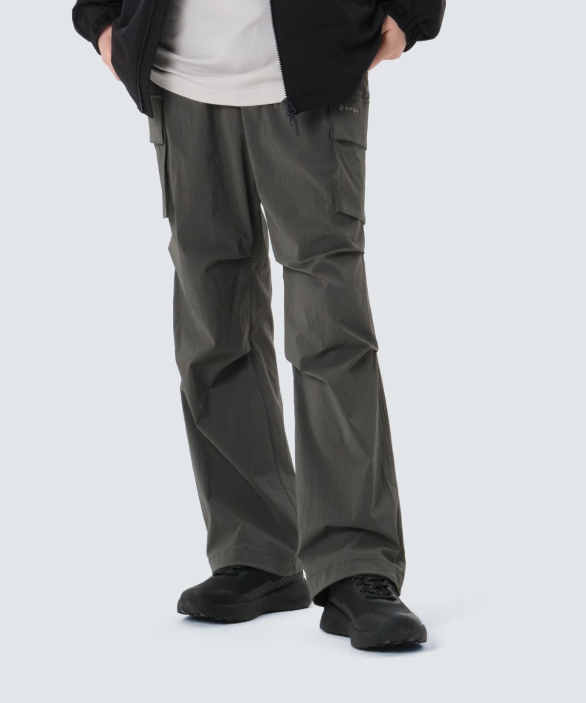 스노우피크 어패럴(SNOWPEAK APPAREL) 루트 스트링 와이드 팬츠 (S26MURPT64) Rustic Khaki