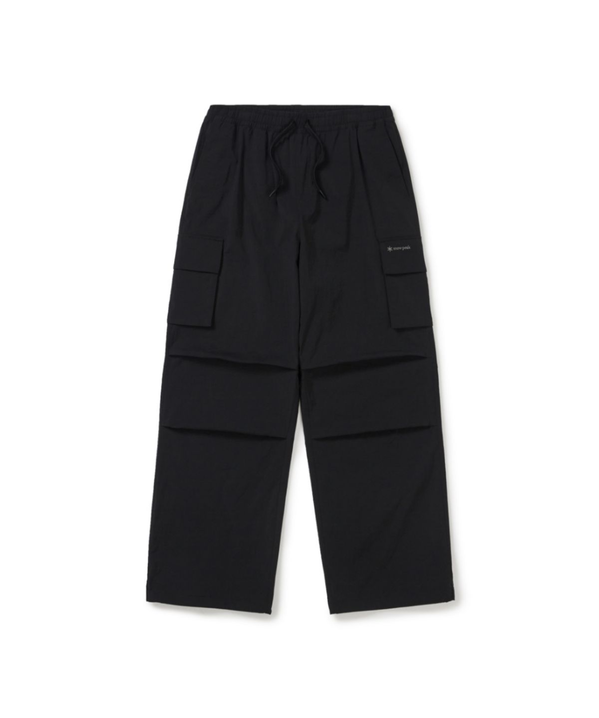 스노우피크 어패럴(SNOWPEAK APPAREL) 루트 스트링 와이드 팬츠 (S26MURPT64) Black