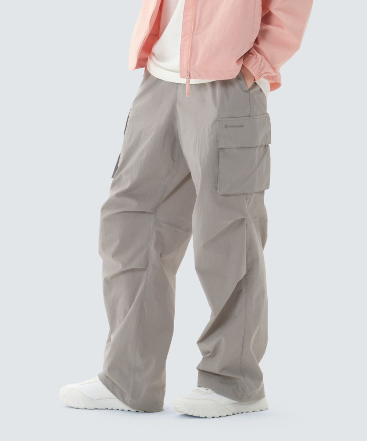 스노우피크 어패럴(SNOWPEAK APPAREL) 루트 스트링 와이드 팬츠 (S26MURPT64) Fog Gray