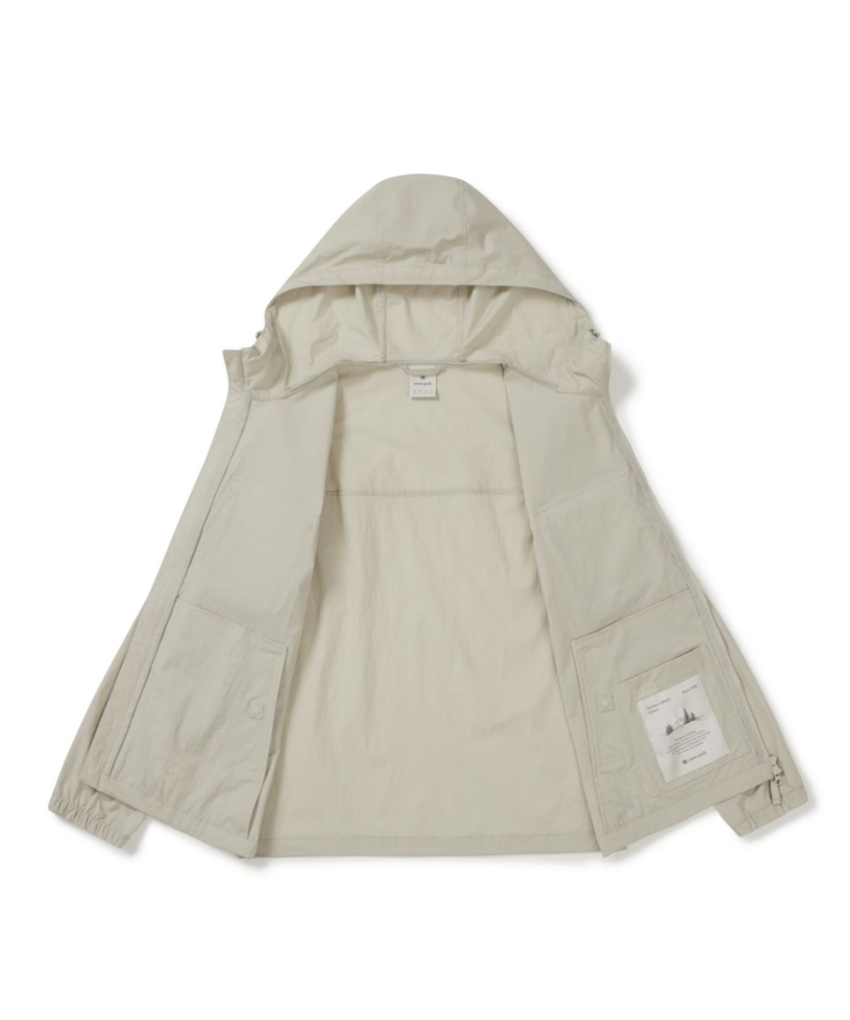 스노우피크 어패럴(SNOWPEAK APPAREL) 루트 아웃 포켓 바람막이 (S26MMRWB60) Light Beige
