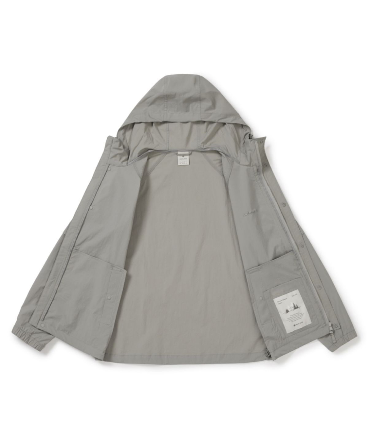 스노우피크 어패럴(SNOWPEAK APPAREL) 루트 소매 포켓 바람막이 (S26MMRWB62) Fog Gray