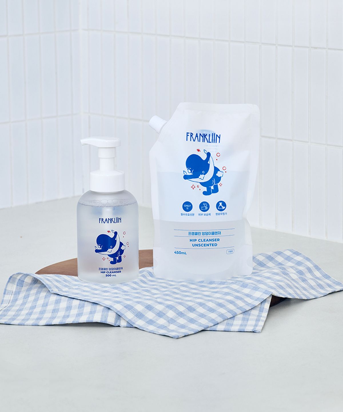 프랭클린(FRANKLIIN) 엉덩이클렌저 리필 450ml 거품형