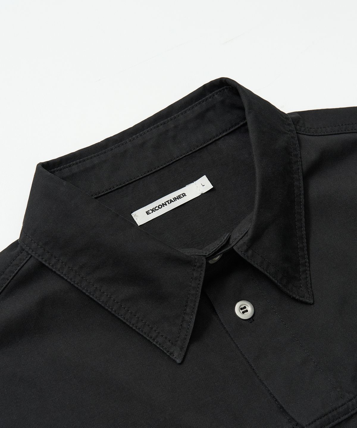 엑스컨테이너(EXCONTAINER) 유틸리티 하프 셔츠 자켓 (BLACK)