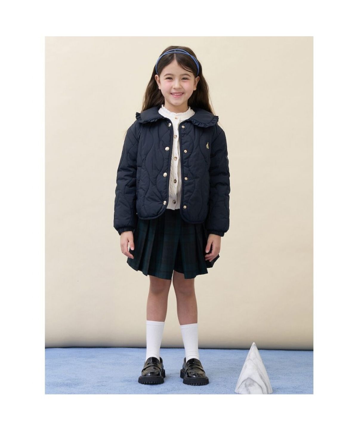 빈폴 키즈(BEANPOLE KIDS) 여아 러블리 패딩 점퍼  네이비 (BI6138G02R)