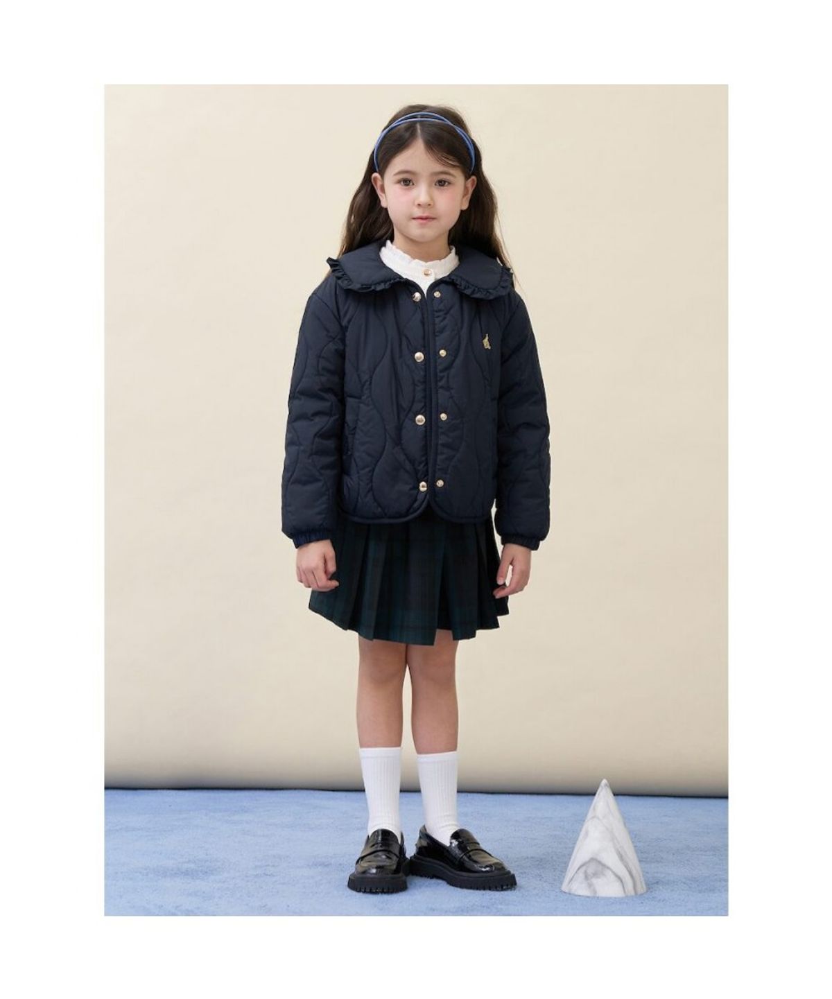 빈폴 키즈(BEANPOLE KIDS) 여아 러블리 패딩 점퍼  네이비 (BI6138G02R)