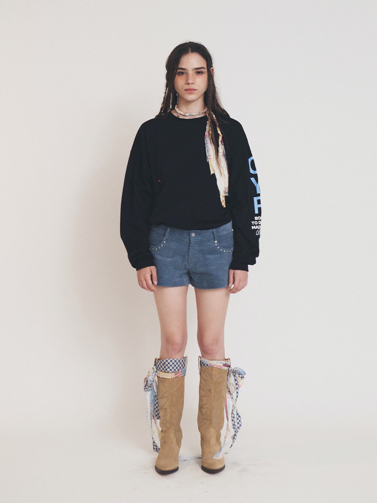 에즈이프 캘리(ASIF CALIE) DREAM DRIFTER LONG SLEEVE T-SHIRT BLACK