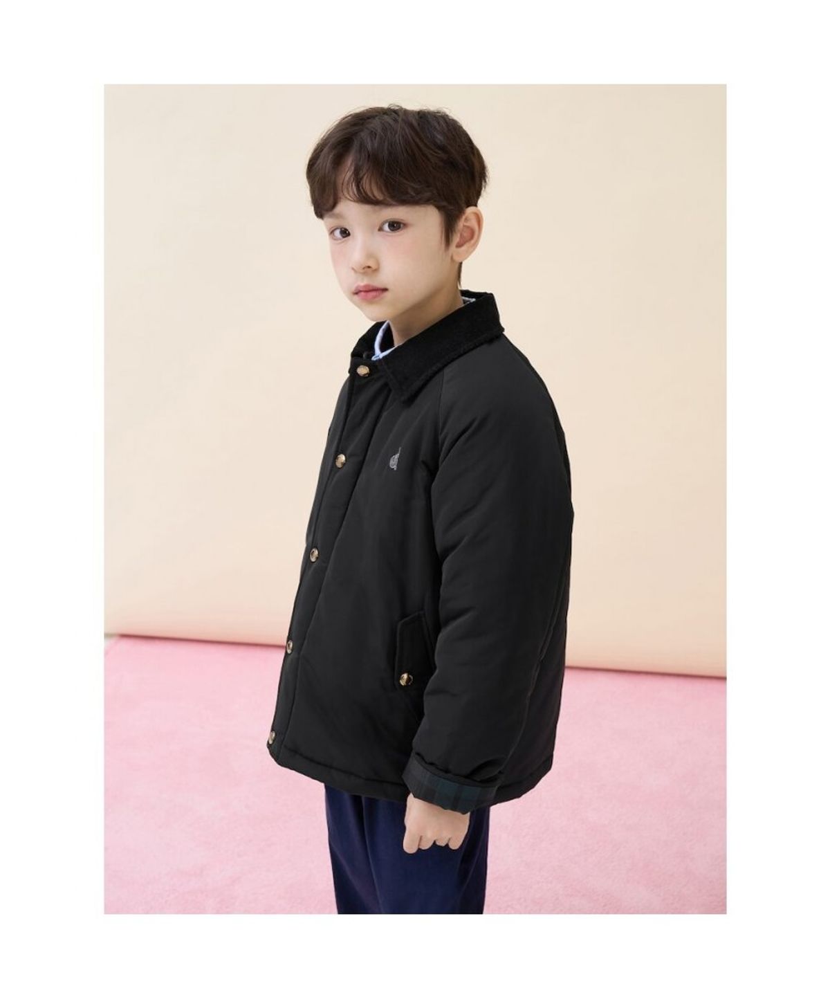 빈폴 키즈(BEANPOLE KIDS) 헌팅 패딩 점퍼  블랙 (BI6138U045)