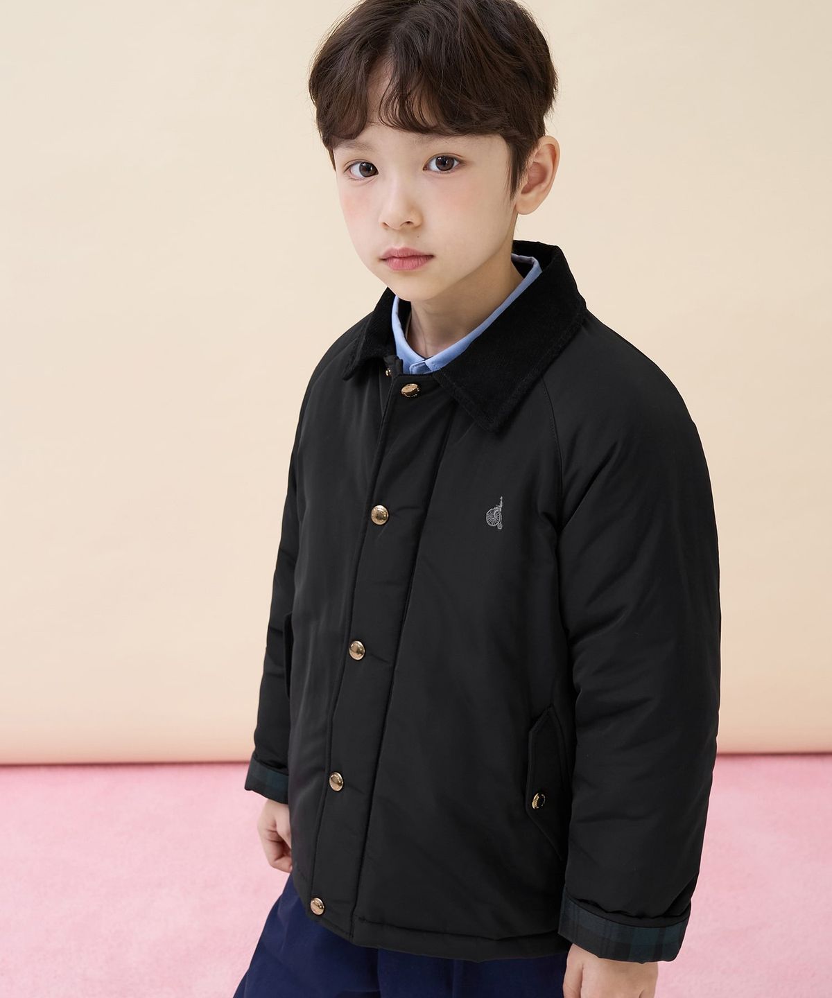 빈폴 키즈(BEANPOLE KIDS) 헌팅 패딩 점퍼  블랙 (BI6138U045)