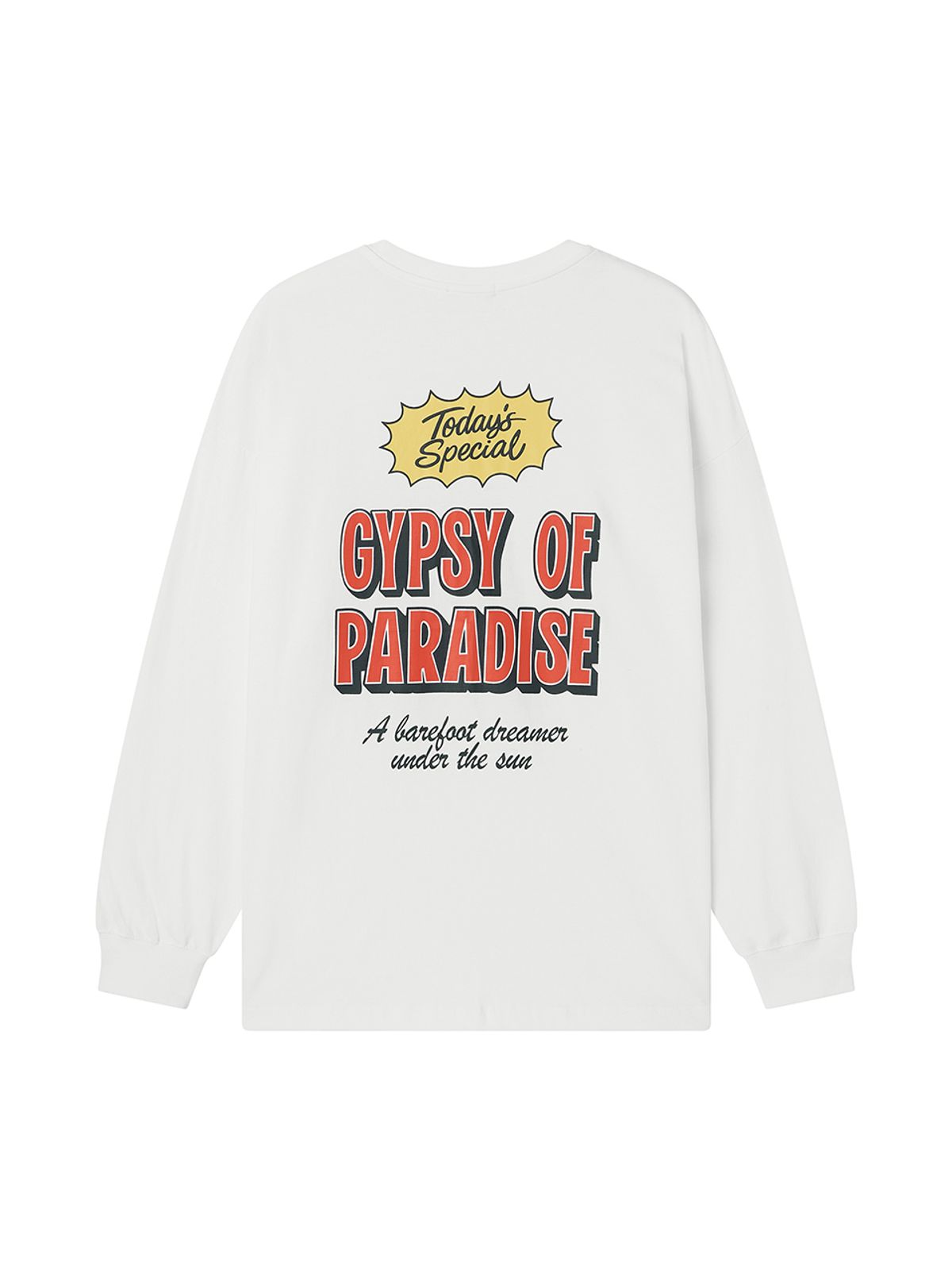 에즈이프 캘리(ASIF CALIE) PARADISE LONG SLEEVE T-SHIRT WHITE