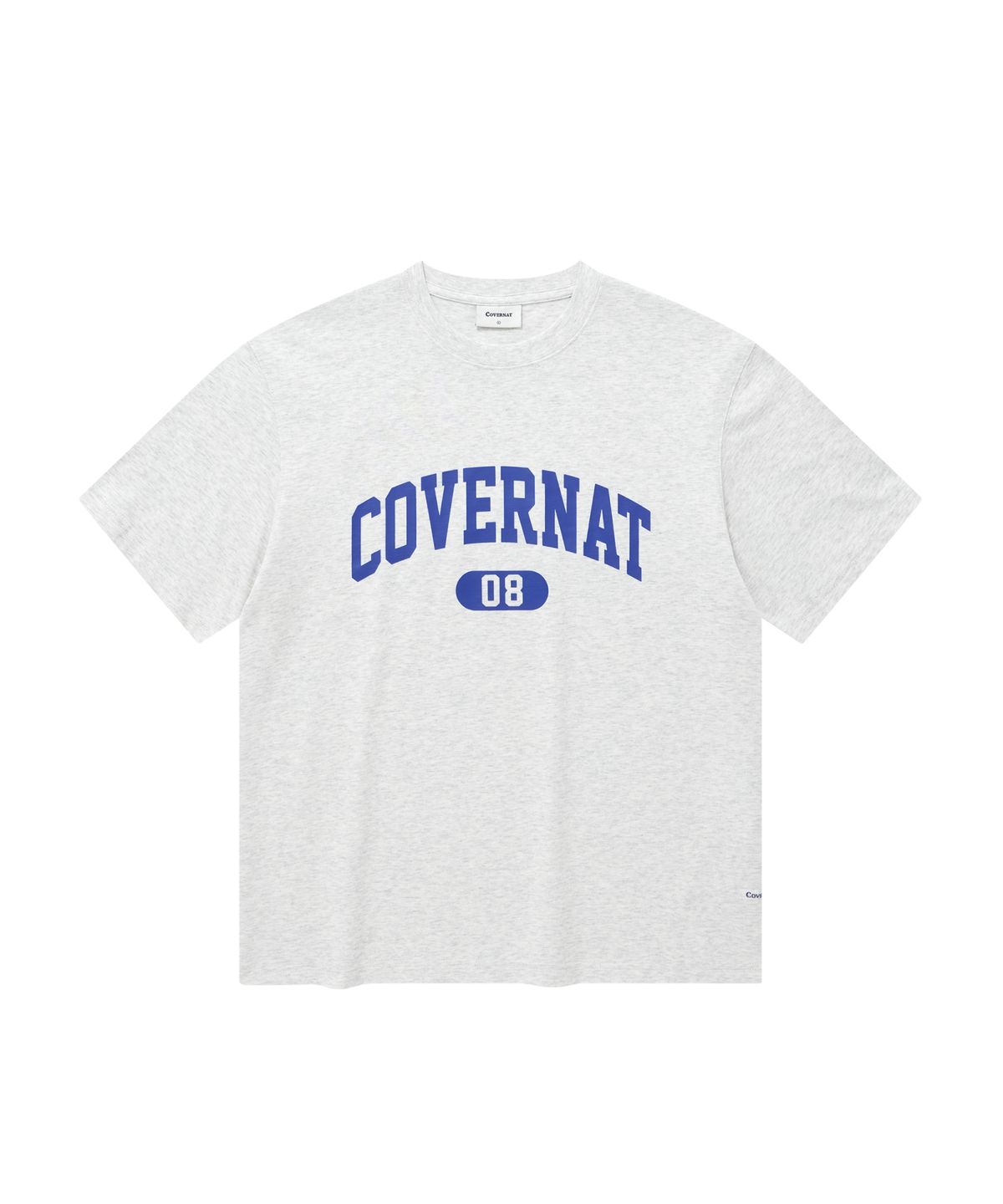 커버낫(COVERNAT) 아치 08 로고 티셔츠 헤더 그레이