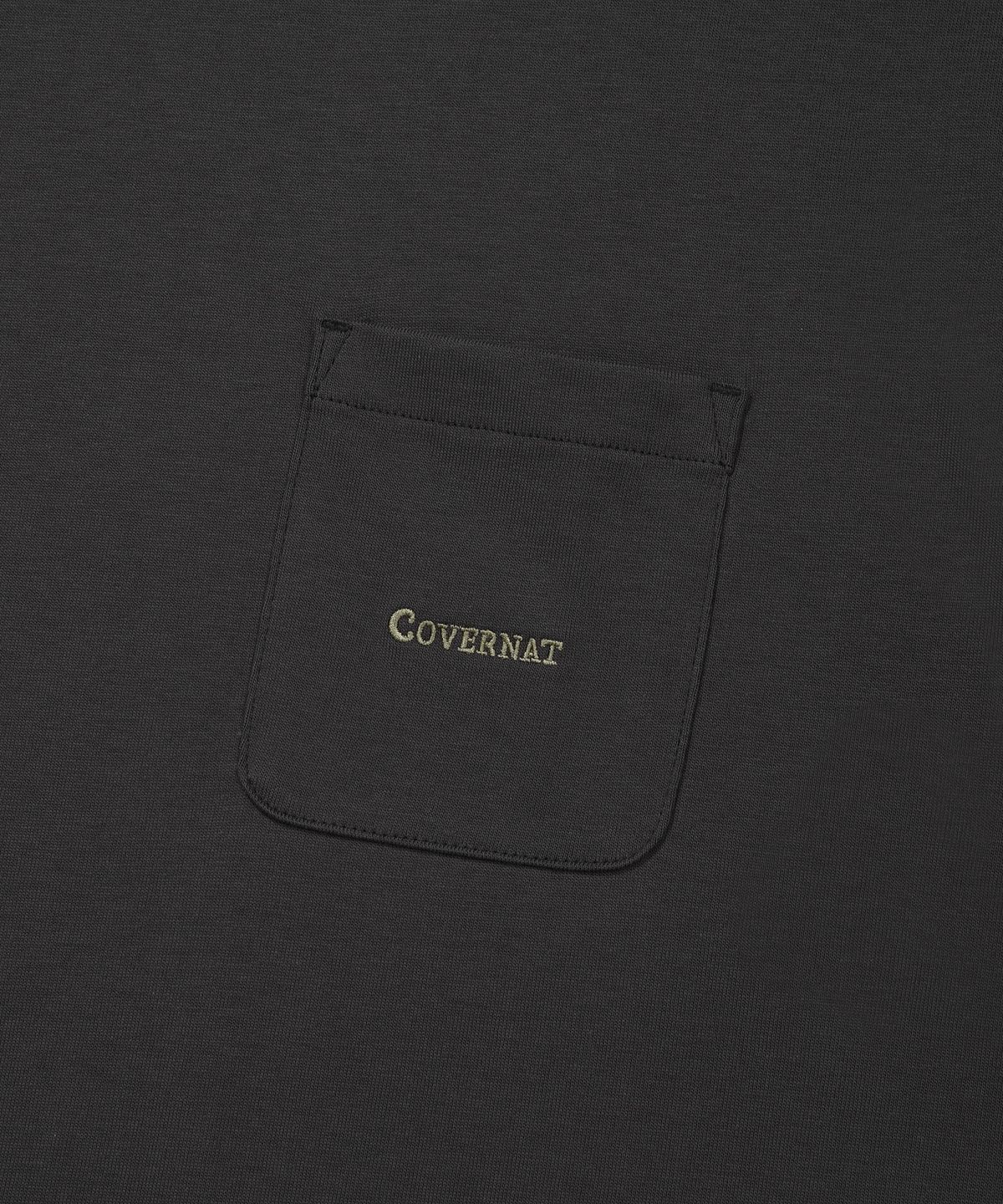 커버낫(COVERNAT) 베이직 포켓 티셔츠 차콜