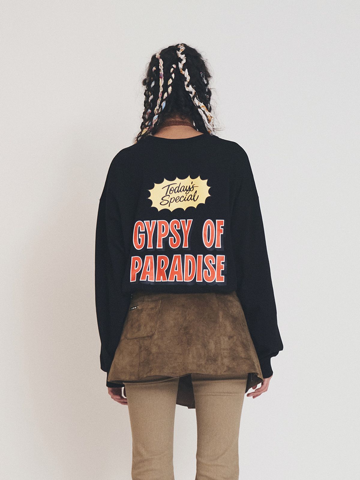 에즈이프 캘리(ASIF CALIE) PARADISE LONG SLEEVE T-SHIRT BLACK