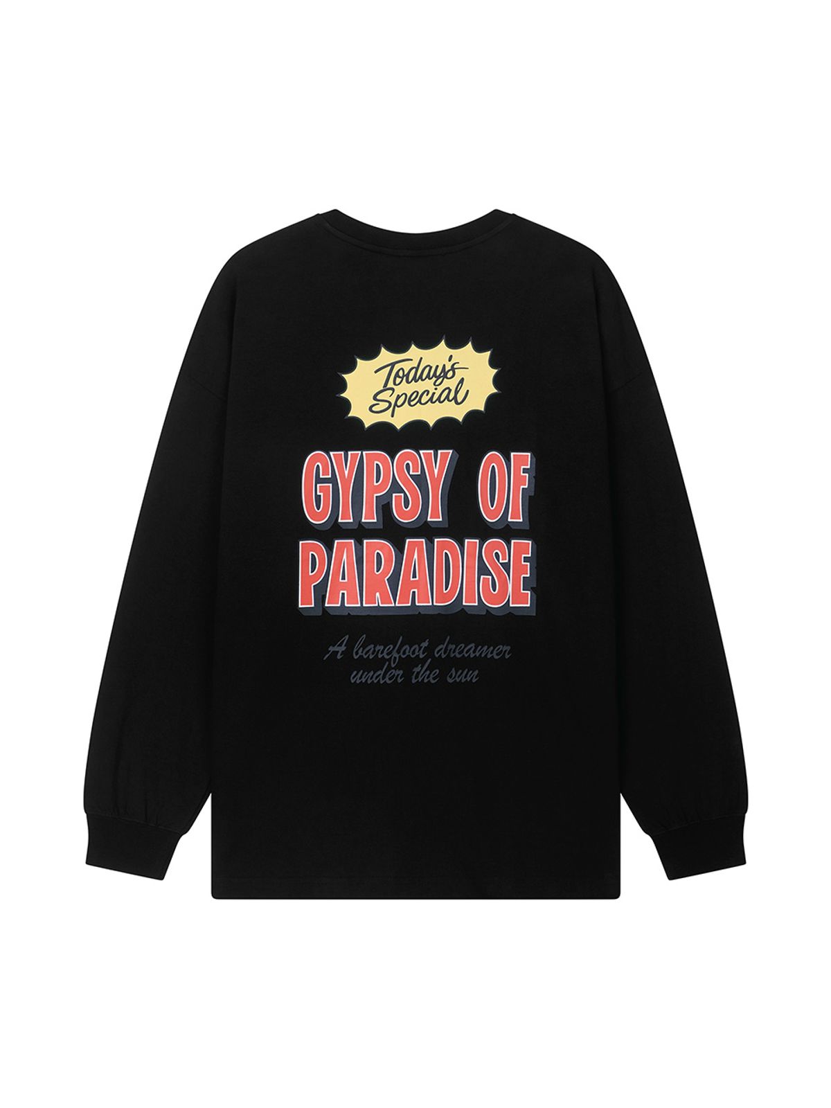 에즈이프 캘리(ASIF CALIE) PARADISE LONG SLEEVE T-SHIRT BLACK