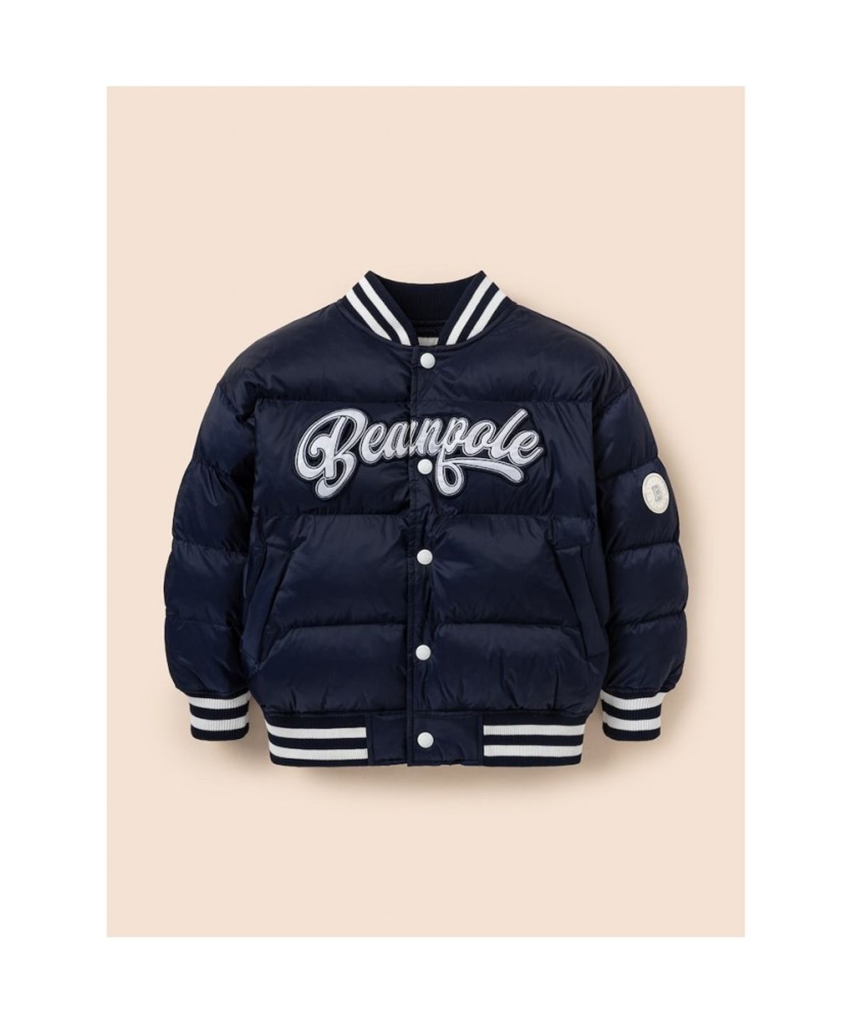 빈폴 키즈(BEANPOLE KIDS) 바서티 볼패딩 점퍼  네이비 (BI6139U92R)