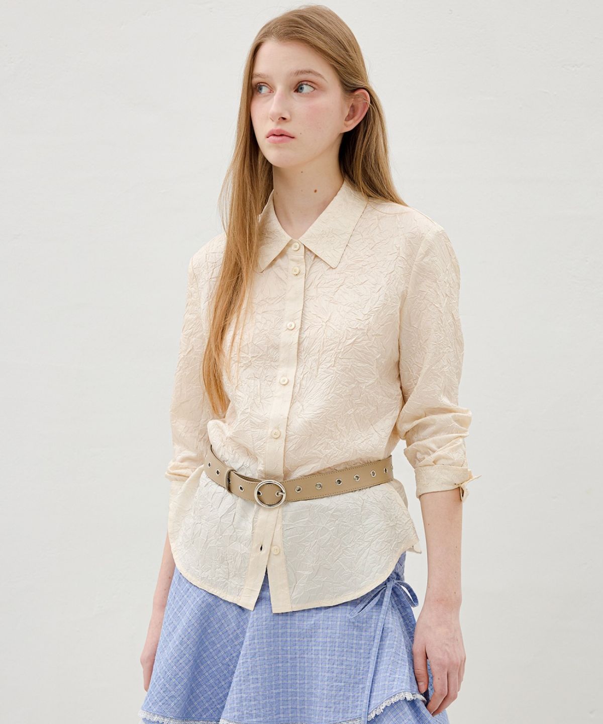 올리브 데 올리브(OLIVE DES OLIVE) 크링클 블라우스 OE6SB1890