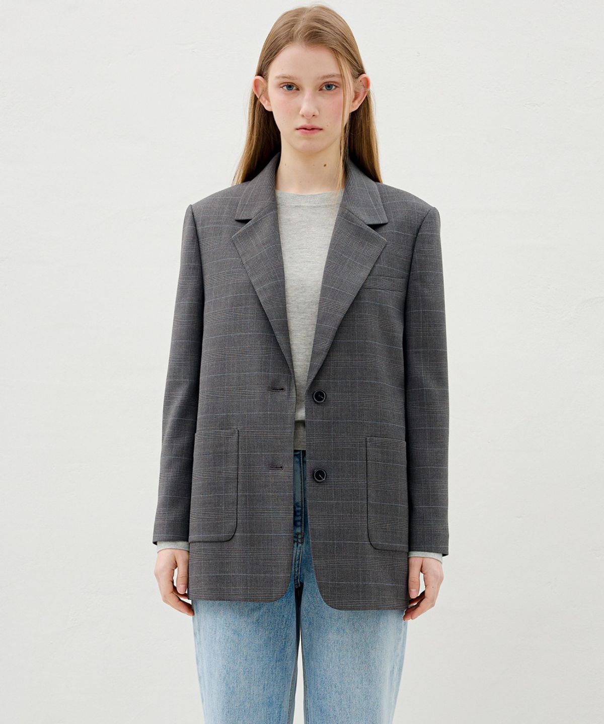 올리브 데 올리브(OLIVE DES OLIVE) 오버핏 테일러드 자켓 OW6SJ1540