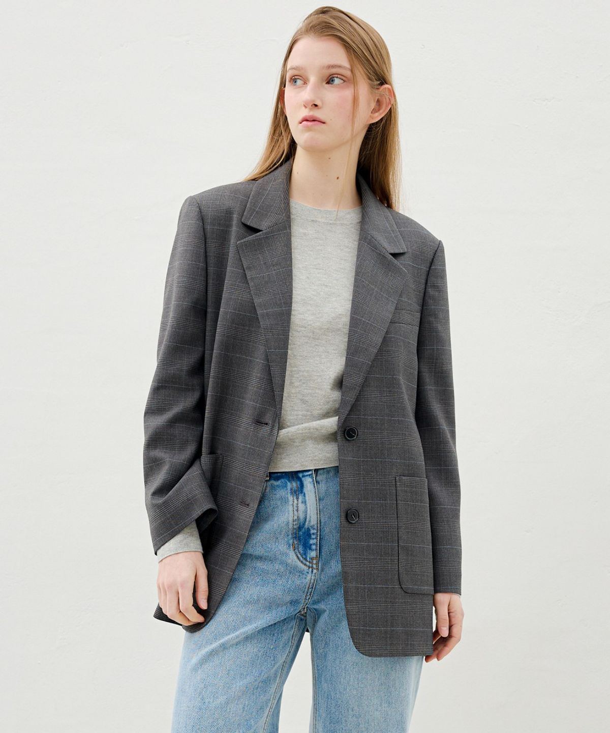 올리브 데 올리브(OLIVE DES OLIVE) 오버핏 테일러드 자켓 OW6SJ1540