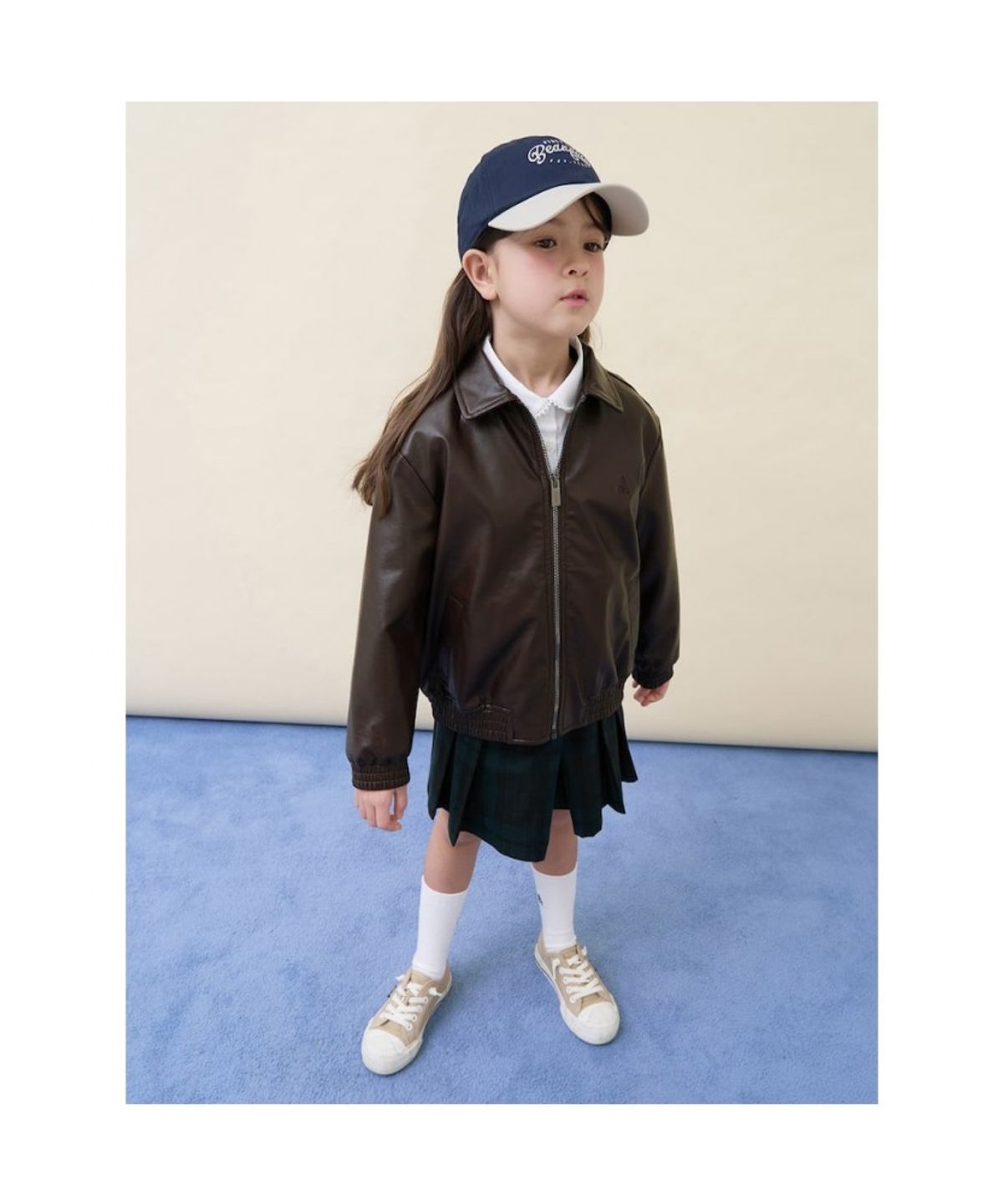 빈폴 키즈(BEANPOLE KIDS) 가죽 점퍼  브라운 (BI6139U02D) (BI6139U02D)
