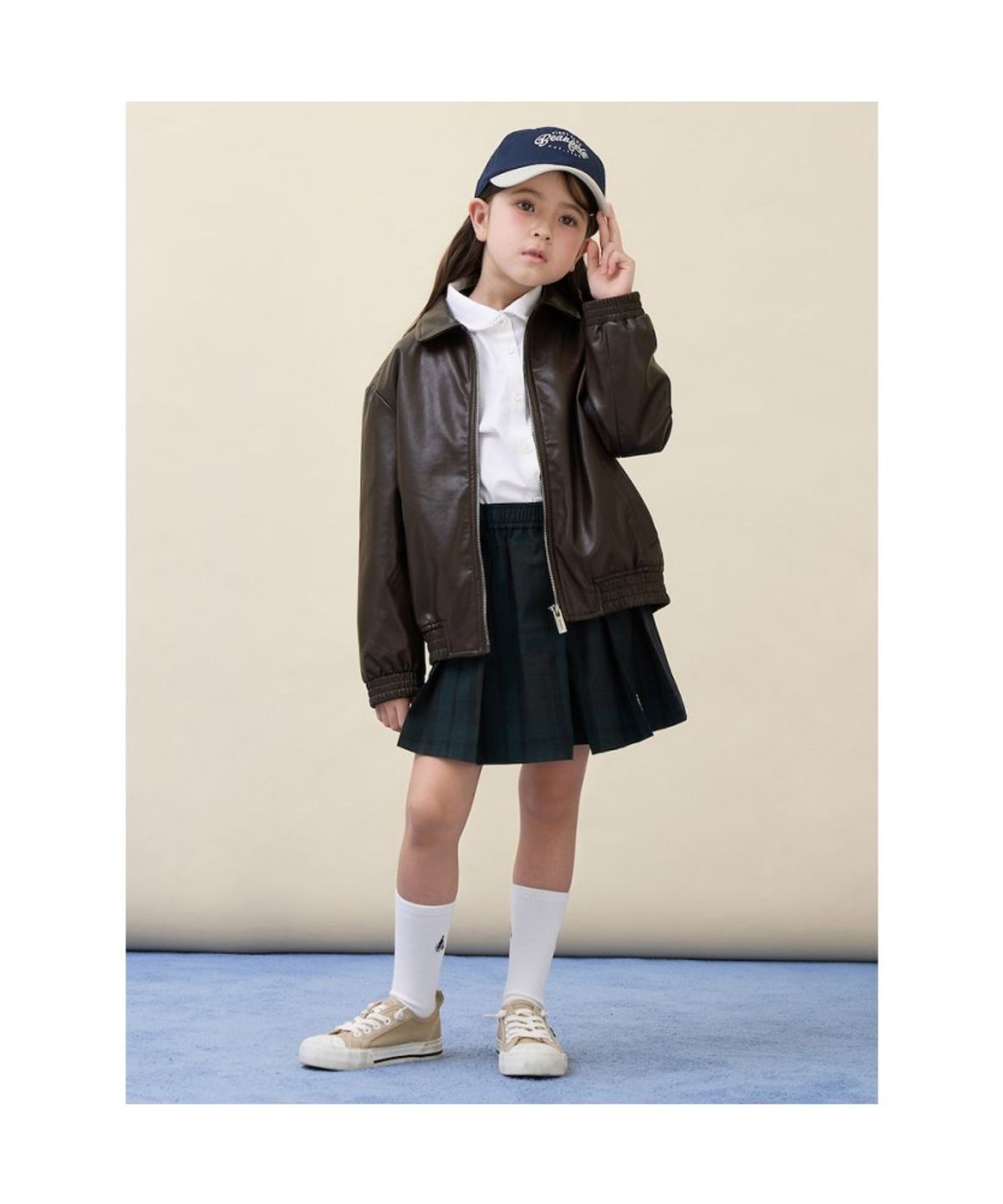 빈폴 키즈(BEANPOLE KIDS) 가죽 점퍼  브라운 (BI6139U02D) (BI6139U02D)
