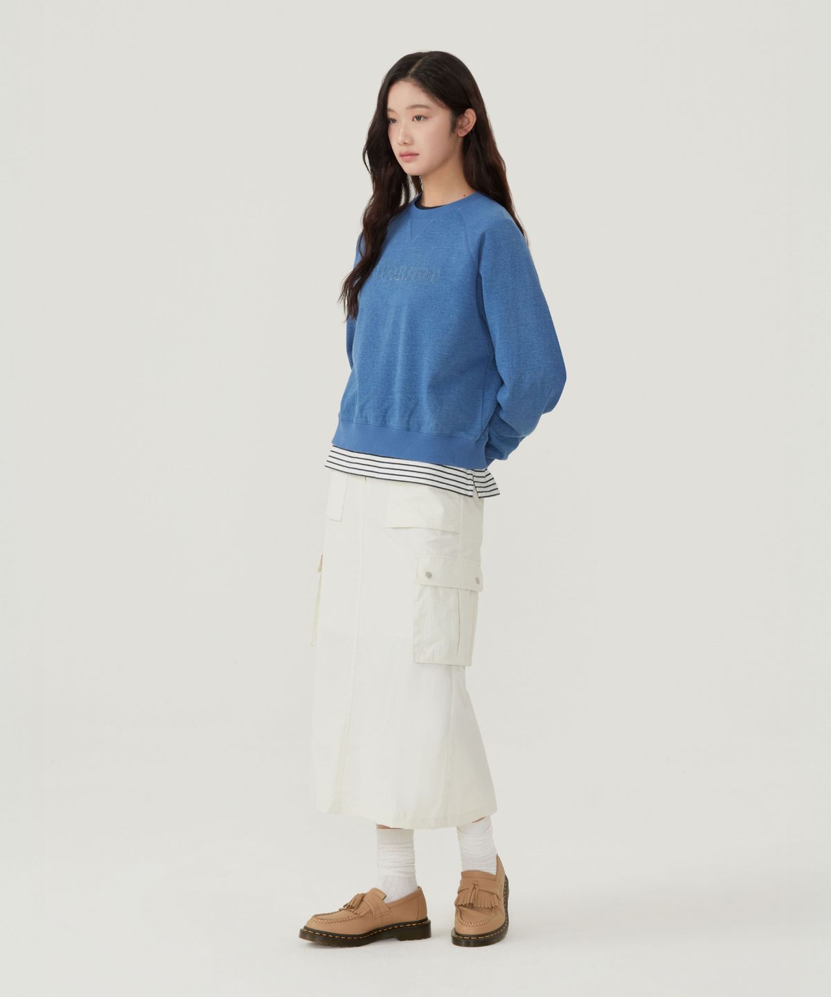 커버낫 우먼(COVERNAT WOMAN) 우먼 카고 롱 스커트 차콜