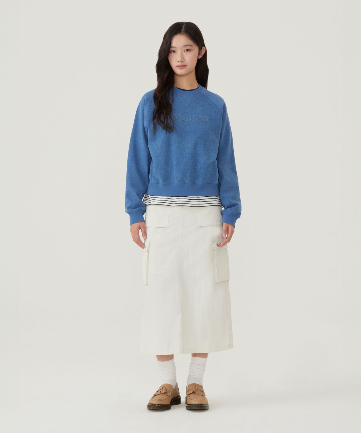 커버낫 우먼(COVERNAT WOMAN) 우먼 카고 롱 스커트 에크루