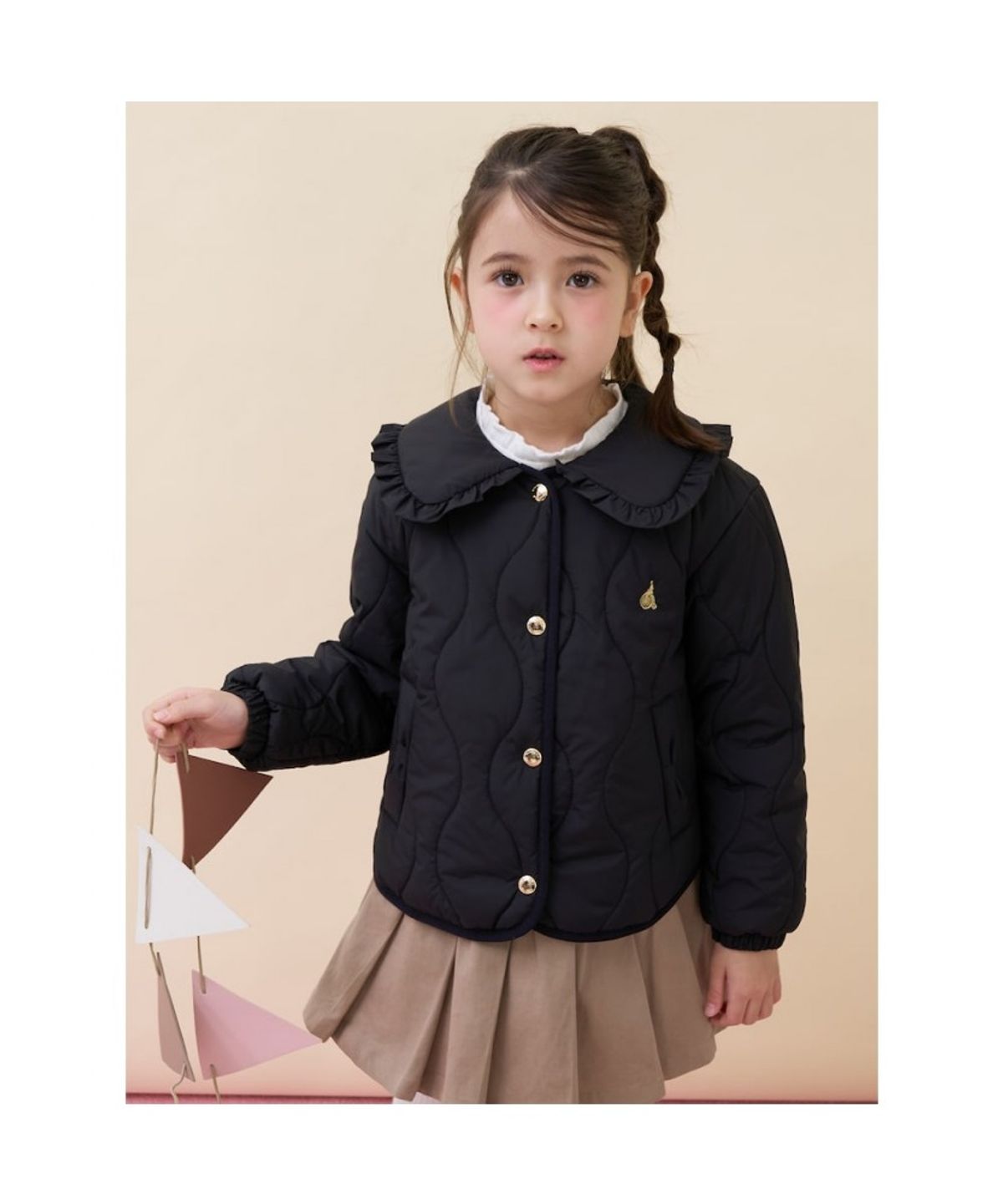 빈폴 키즈(BEANPOLE KIDS) 여아 러블리 패딩 점퍼  블랙 (BI6138G025)