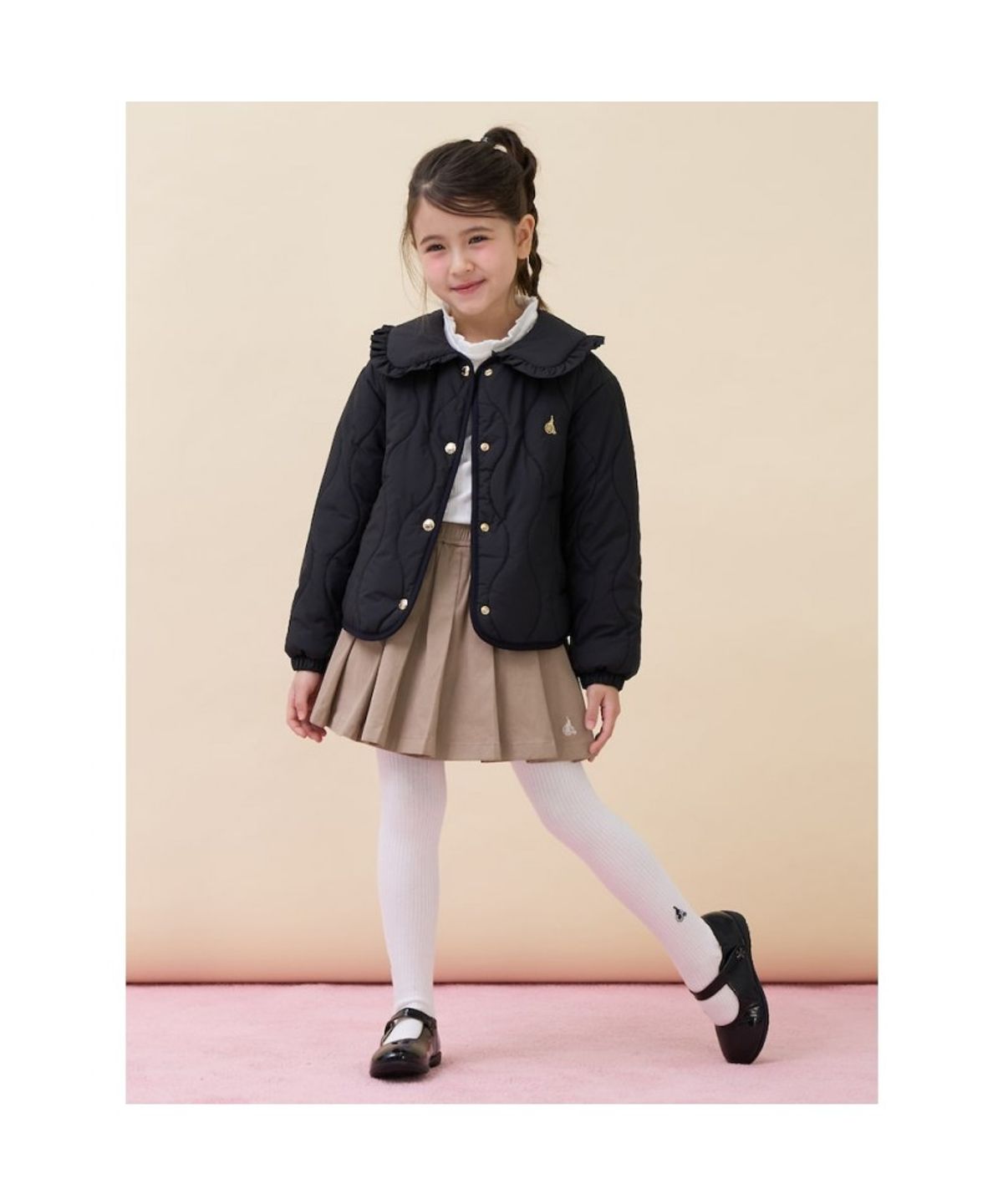 빈폴 키즈(BEANPOLE KIDS) 여아 러블리 패딩 점퍼  블랙 (BI6138G025)