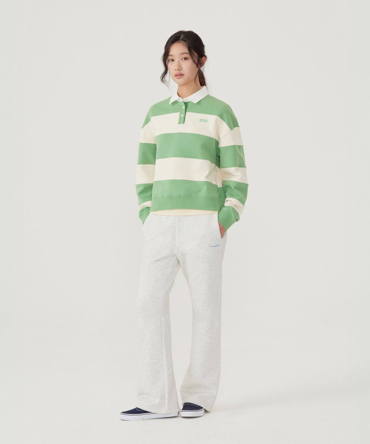커버낫 우먼(COVERNAT WOMAN) 우먼 세미 부츠컷 스웻 팬츠 오트밀