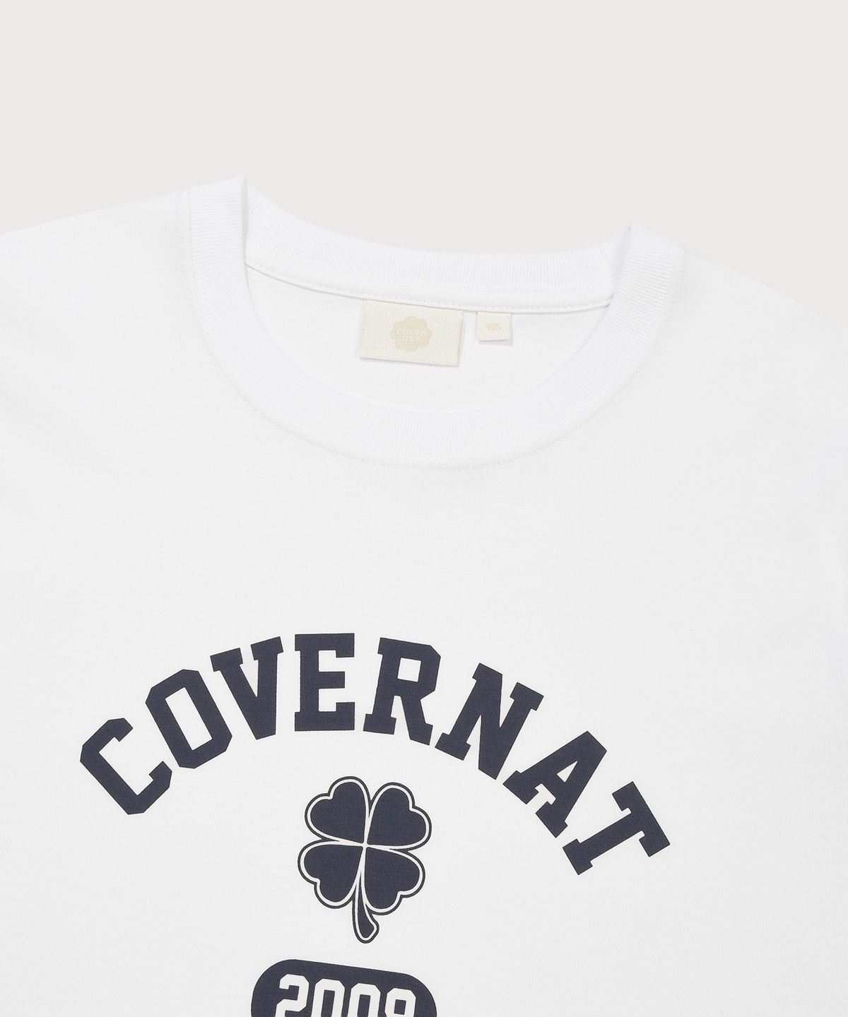 커버낫 우먼(COVERNAT WOMAN) 우먼 클로버 그래픽 티셔츠 화이트