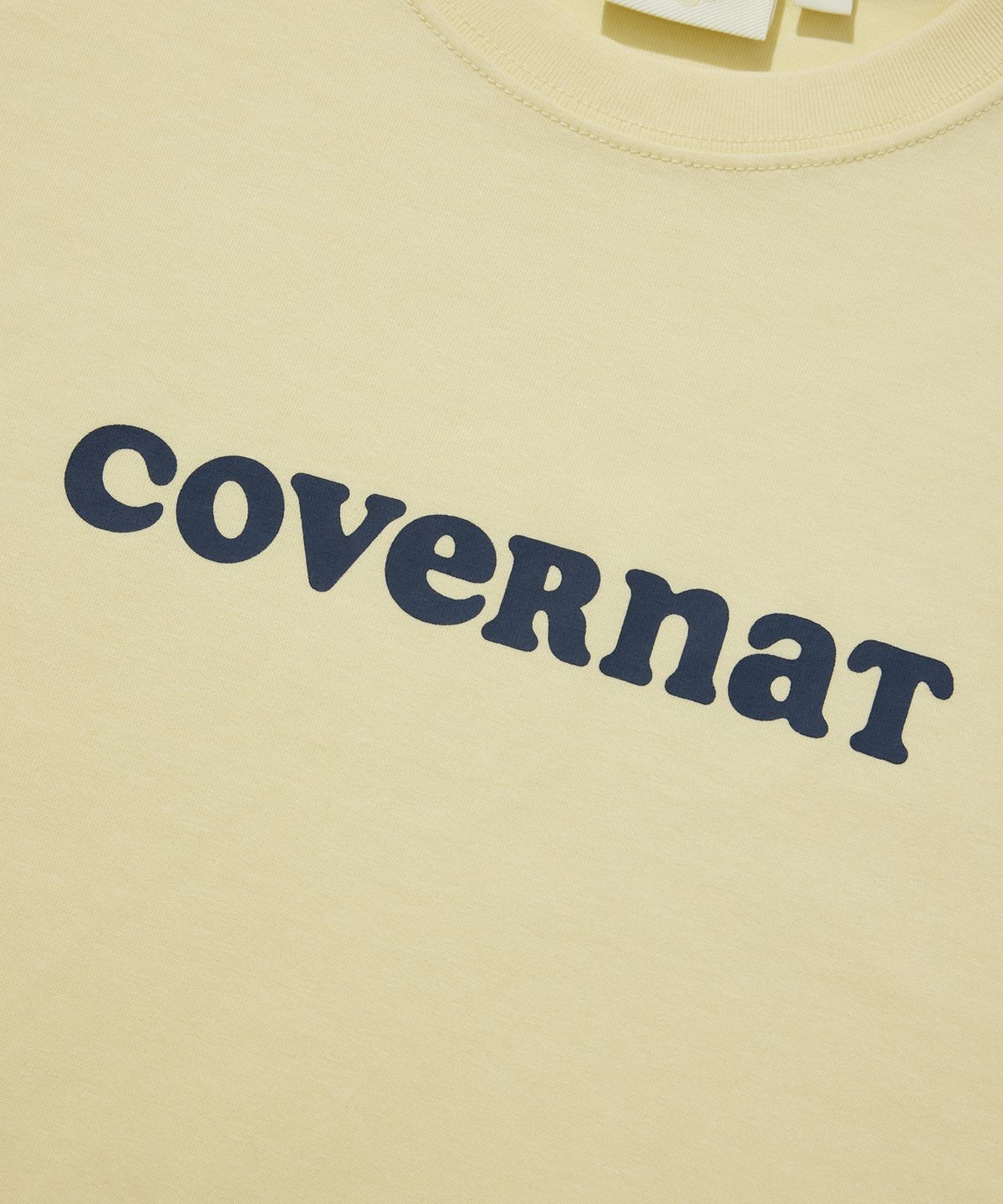 커버낫 우먼(COVERNAT WOMAN) 우먼 쿨코튼 쿠퍼로고 티셔츠 버터