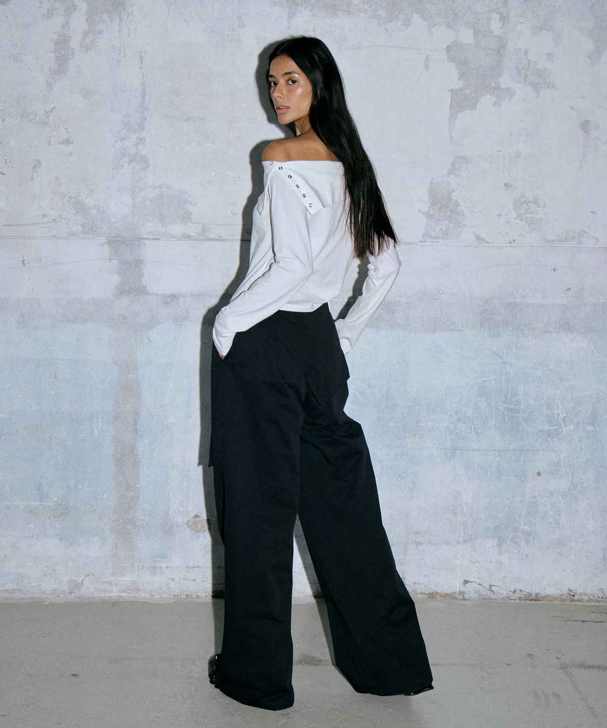 와르 포 우먼(WAARFORWOMAN) W1118 레이어드 팬츠(3colors)