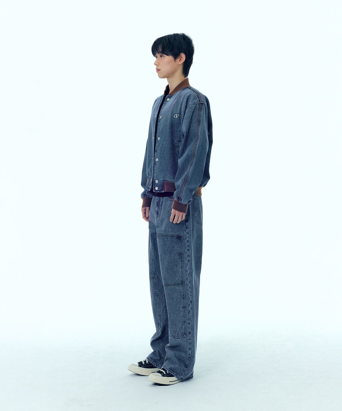 플랙(PLAC) 카펜터 스트레이트 데님팬츠 T25 미드블루